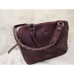 Satchel burgundy bag